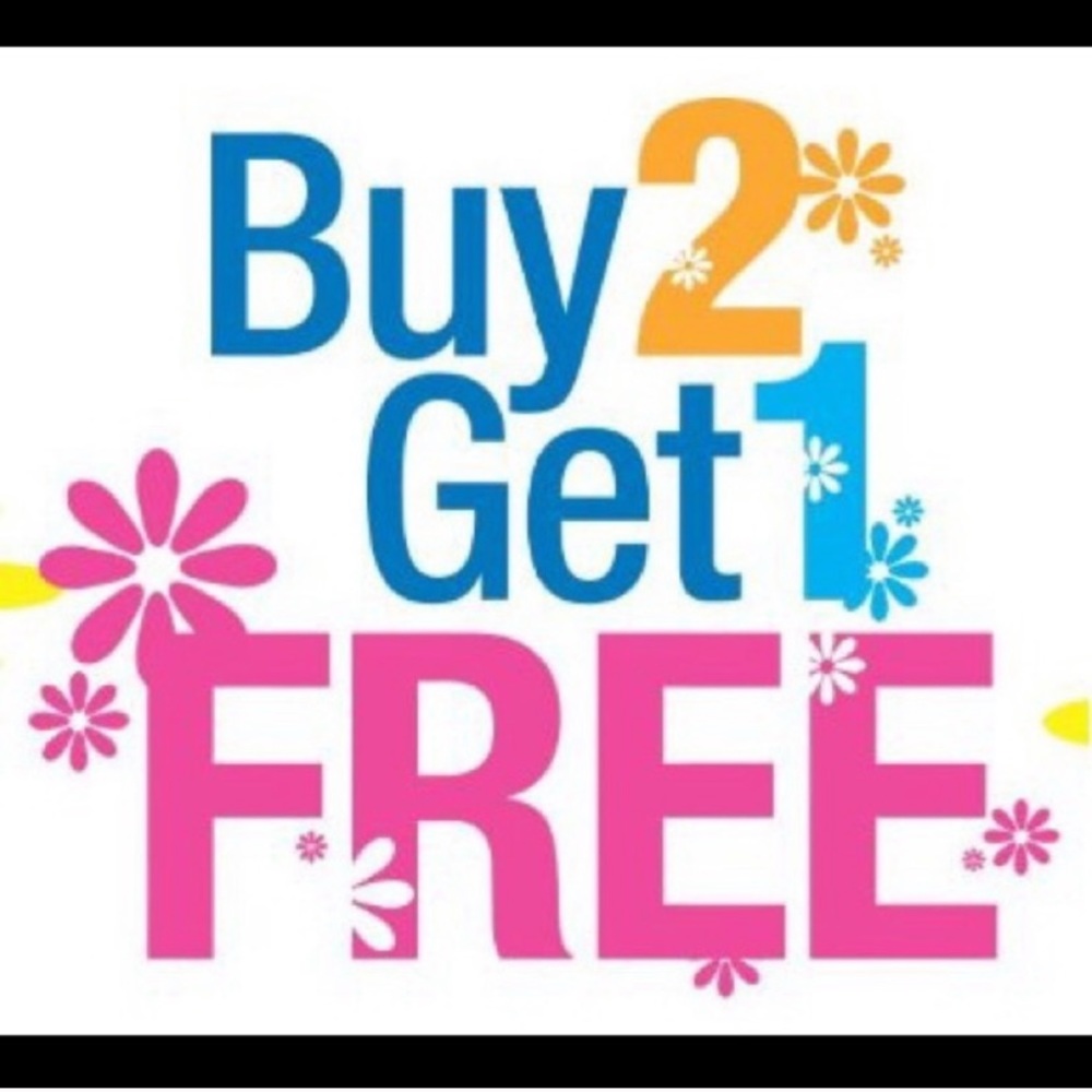 BUY 2 GET 1 FREE